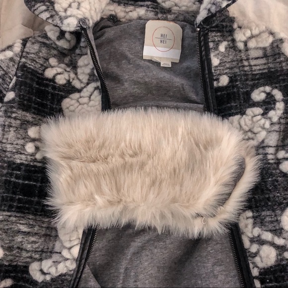 — SOLD — HEI HEI Patterned Wool Coat - Picture 6 of 8